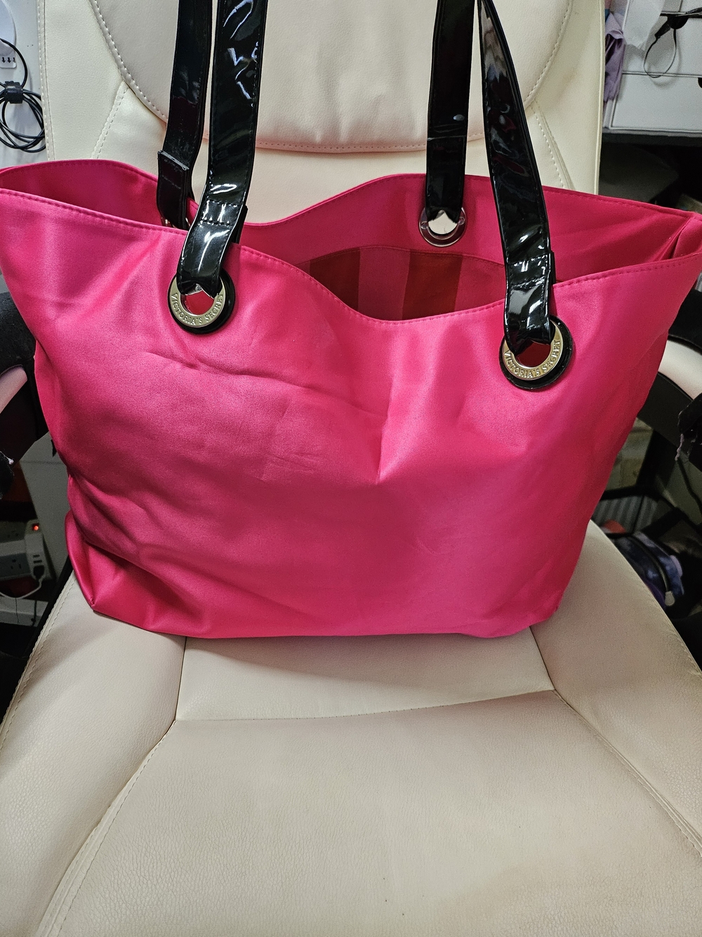 Victoria's Secret Pink Crystal Logo Tote Bag - Picture 5 of 9
